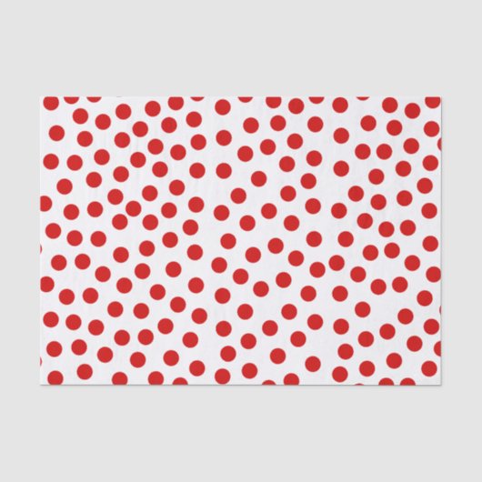 Red Polka Dots Seidenpapier (Vorderseite)