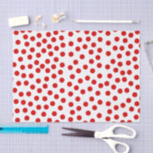 Red Polka Dots Seidenpapier (Handwerk)