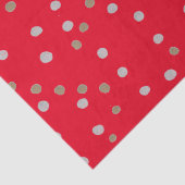 Red Polka Dots Seidenpapier (Detail)