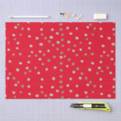 Red Polka Dots Seidenpapier (Handwerk)