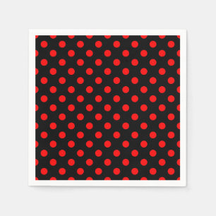 Red Polka Dots Serviette