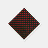 Red Polka Dots Serviette (Ecke)