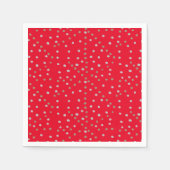 Red Polka Dots Serviette (Vorderseite)