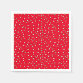 Red Polka Dots Serviette