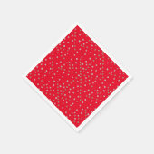 Red Polka Dots Serviette (Ecke)