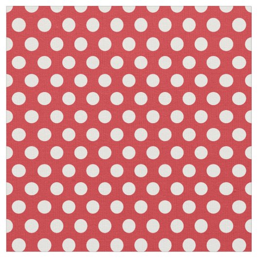 Red Polka Dots Stoff (Nahaufnahme)