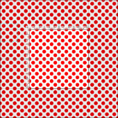 Red Polka Dots Stoff (Kachel)