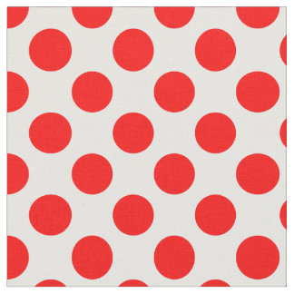 Red Polka Dots Stoff