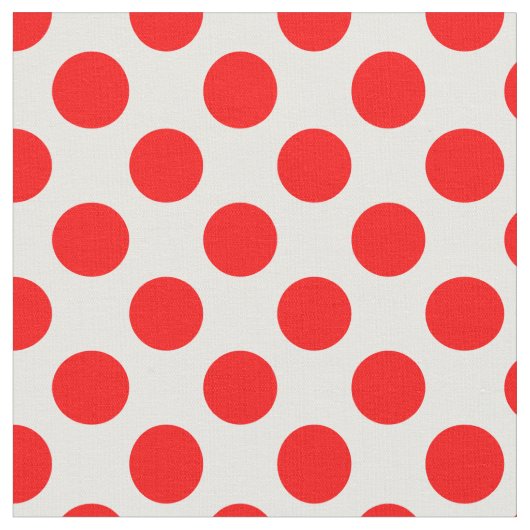 Red Polka Dots Stoff (Nahaufnahme)
