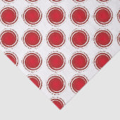 Red Polka Dots Swirling Circles Seidenpapier (Ausschnitt)