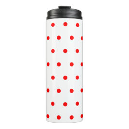 Red Polka Dots Thermosbecher