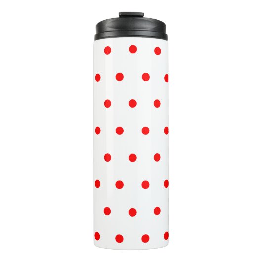 Red Polka Dots Thermosbecher (Vorderseite)