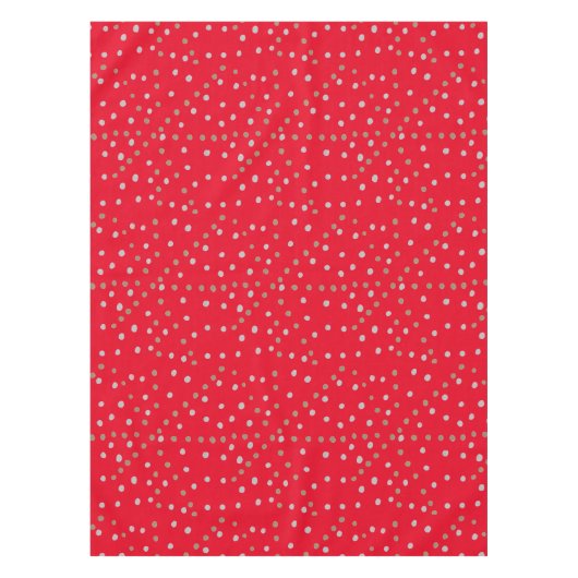Red Polka Dots Tischdecke (Vorderseite)