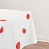 Red Polka Dots Tischtuch Tischdecke (Beispiel)
