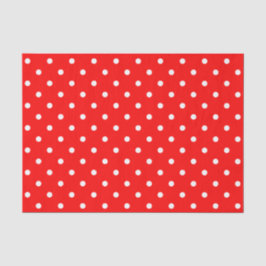 Red Polka Dots Tissue Paper Seidenpapier