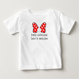 Red polka dots vibrant Ribbon Baby T-shirt