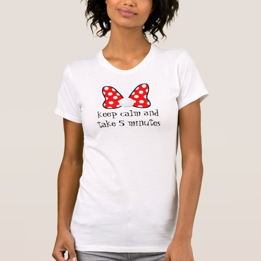 Red polka dots vibrant Ribbon T-Shirt (Vorderseite)