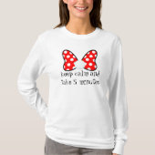 Red polka dots vibrant Ribbon T-Shirt (Vorderseite)