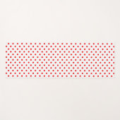 Red Polka Dots Yogamatte (Vorderseite (Horizontal))
