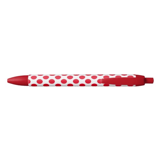 Red Polka Dotted Kugelschreiber (Rückseite)