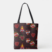 Red Polka Dotted Mama Tattoo Tasche (Rückseite)