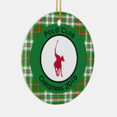 Red Polo Horse Keramik Ornament (Rechts)