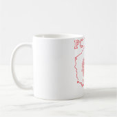 Red Polska Karte mit Adler Kaffeetasse (Links)