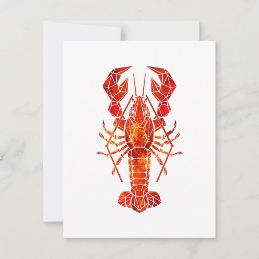 Red polygonal lobster ankündigung (Vorderseite)