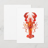 Red polygonal lobster ankündigung (Vorne/Hinten)