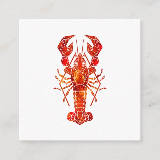 Red polygonal lobster begleitkarte (Vorderseite)