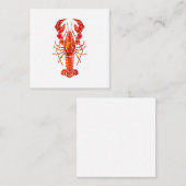Red polygonal lobster begleitkarte (Vorne/Hinten)