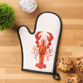 Red polygonal lobster ofenhandschuh (Oben unten)