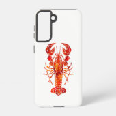 Red polygonal lobster samsung galaxy hülle (Rückseite)