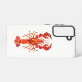Red polygonal lobster samsung galaxy hülle (Rückseite (Horizontal))