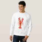 Red polygonal lobster sweatshirt (Vorne ganz)