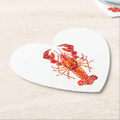 Red polygonal lobster untersetzer (angewinkelt)