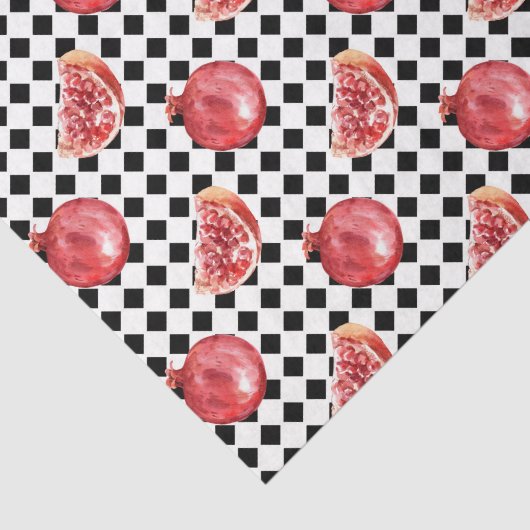 Red Pomegranat (Design 8 Red Series) Seidenpapier (Ausschnitt)