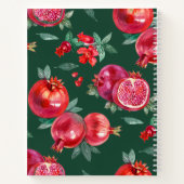 Red Pomegranate individualisierbares Rezept Buch (Rückseite)