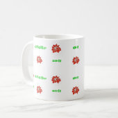 Red Ponsettia Blume Tee und Kaffee Tasse (Vorderseite Links)