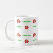 Red Ponsettia Blume Tee und Kaffee Tasse (Links)