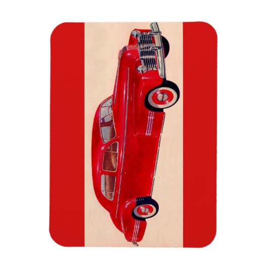 Red Pontiac Torpedo Magnet (Vertikal)