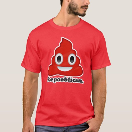 Red Poo Repooblican T-Shirt (Vorderseite)