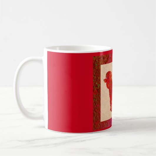 Red Poodle Kaffeetasse (Links)