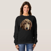 Red Poodle Sweatshirt (Vorne ganz)