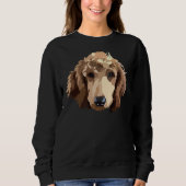 Red Poodle Sweatshirt (Vorderseite)
