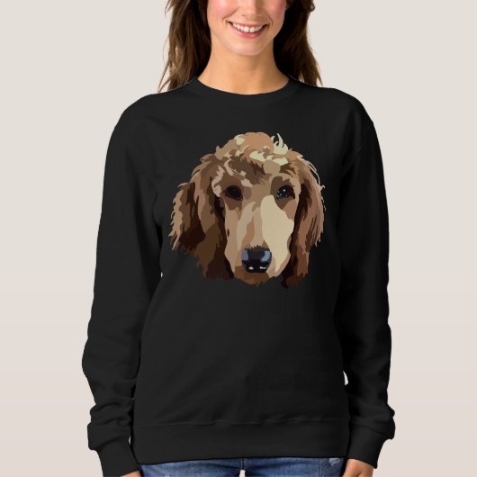 Red Poodle Sweatshirt (Vorderseite)