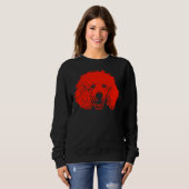 Red Poodle T- Sweatshirt (Vorne ganz)
