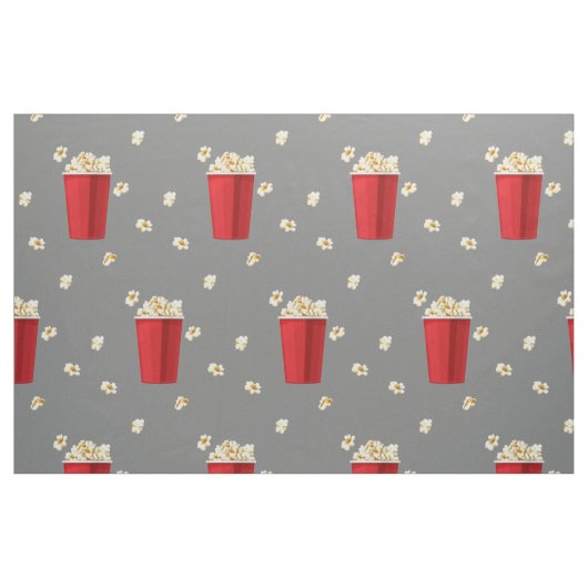 Red Popcorn Eckets Movie Snack Fernsehfilm Stoff (Fat Quarter (45,7 x 55,9 cm))