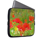 Red Poppe Blume Notebook-Tasche Laptopschutzhülle (Vorne Rechts)