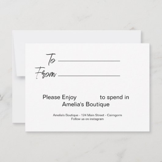 Red Poppe Business Certificate Card Einladung (Rückseite)